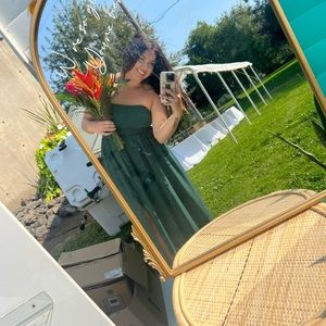 August Birdy Grey Dress. Color: Emerald